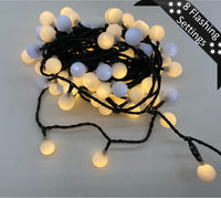 Fairy Light: Caps | 20m Warm White & Pure White | Only Flashing