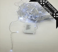 Icicle Light: Battery Operated | 5m Pure White
