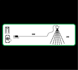 Triangle Light: 2m drop | Warm White & Pure White