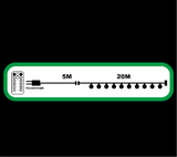 Fairy Light: Caps | 20m Warm White & Pure White | Only Flashing