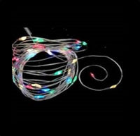 Silver Wire Light: 5m Multicolour