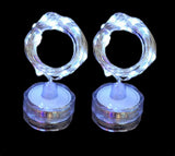 Silver Wire Tea Lights: 2m Pure White | Twinpack