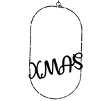 Metal frame: Xmas | 41.5cm(L) x 23cm(W)