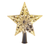 Tree topper: 18cm(L) x 15cm(W) | Star | Warm White