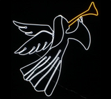 Motif: Neon | Angel with trumpet