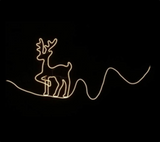 Motif: Neon |  Reindeer Walking on Rope line