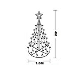 Fairy Light Tree: Warm White with Warm White Star