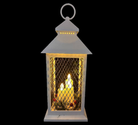 Lantern: 30cm(L) x 13cm(W) | White