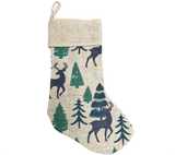 Hessian Stocking: 50cm (L) x 20cm (W) | Reindeer forest