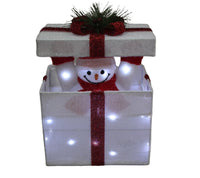 Lifted lid Box: White & Red | Pure White | Snowman