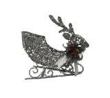 Cotton Thread: 33cm (L) x 33cm (W) | Silver sleigh