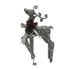 Cotton Thread: 45cm (L) x 28cm (W) | Silver Reindeer