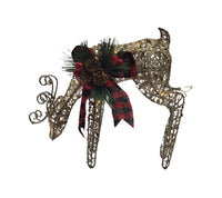 Cotton Thread: 27cm (L) x 28cm (W) | Champagne Reindeer