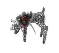 Cotton thread: 27cm (L) x 28cm (W) | Silver Reindeer