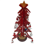 Tree with variety of small Trinkets: 25cm | Red