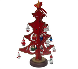Tree with variety of small Trinkets: 35cm | Red