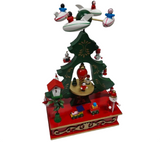 Wind-up: 17cm(L) x 12cm(W) x 28cm(H) | Small figurines with aeroplane