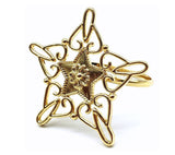 Napkin ring: Gold Star