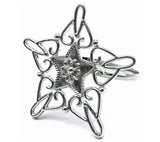 Napkin ring: Silver Star
