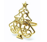 Napkin ring: Gold Christmas Tree