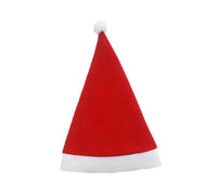 Santa Hat: 50cm (L) x 29cm (W) | Plain Red