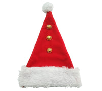 Santa Hat: 47cm (L) x 29cm (W) Red hat with bells