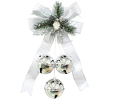 Bells: Silver bells with White bow