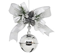Bell: Silver bell with White bow