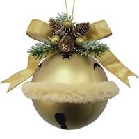 Bell: 12cm | Gold bell with ribbon