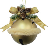 Bell: 12cm | Gold bell with ribbon