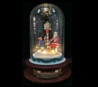 Village: 20cm | Glass dome | Santa and children