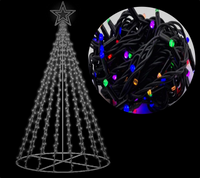 Fairy Light Tree: RGB with Pure White Star