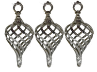 Sequin Teardrop: 18cm | Silver