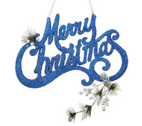 Words: 35cm(H) x 44cm(L) | Blue Merry Christmas