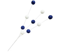 Pick: 55cm | Blue and White baubles