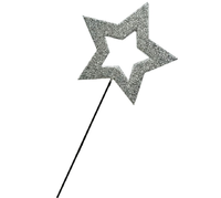 Pick: 50cm | Silver glitter star