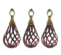 Sequin Bulb: 15cm | Red