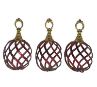 Sequin Ball: 14cm(D) | Red