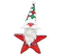Checkered: 30cm |  Star with Santa head