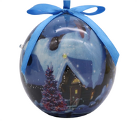 Decorative Bauble: 8cm | Warm White | House