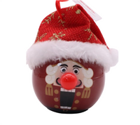 Red Nose Bauble: 6.5cm | Light up | Red Nutcracker