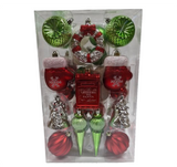 Baubles: Variety Set | Red & Green & Silver