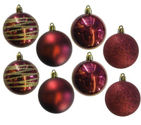 Baubles PVC: 6cm | Burgundy