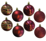 Baubles PVC: 6cm | Burgundy