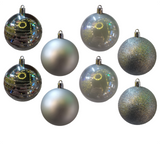Bauble PVC: 8cm | Silver