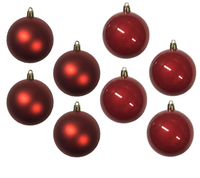 Baubles PVC: 8cm | Red