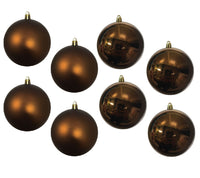 Baubles PVC: 8cm | Dark Brown