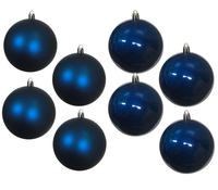 Baubles PVC: 8cm | Dark Blue