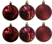 Baubles PVC: 10cm | Burgundy