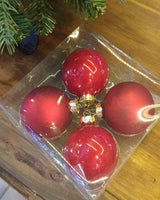 Bauble Glass: 8cm | Red